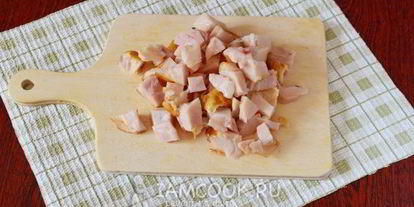 Шаг 5: сырного супа с копченой курицей