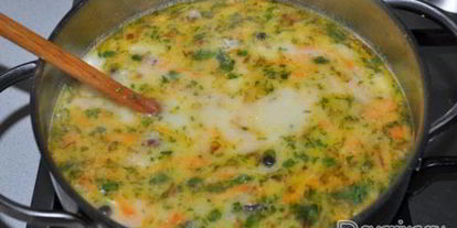 Шаг 6: сырного супа с копченостями