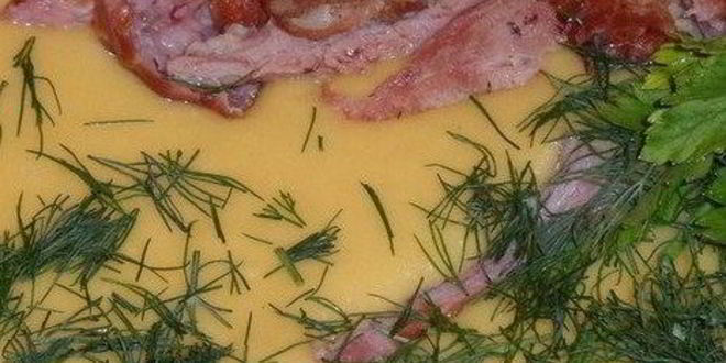 Рецепт сырного супа с копчеными ребрами