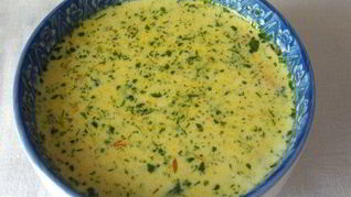 Рецепт Сырного супа с копчеными ребрышками