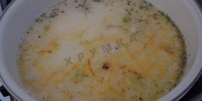 Шаг 13: сырного супа с куриными фрикадельками