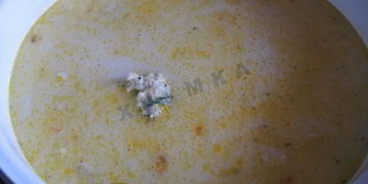 Шаг 14: сырного супа с куриными фрикадельками