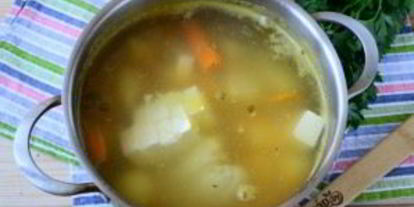 Шаг 4: сырного супа с морковкой