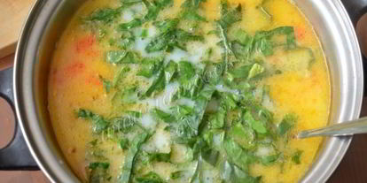 Шаг 8: сырного супа с семгой