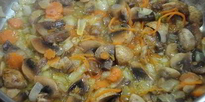 Шаг 2: сырного супа с шампиньонами