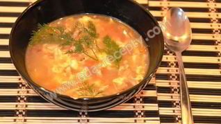 Рецепт Сырного супа с сухариками и плавленым сыром