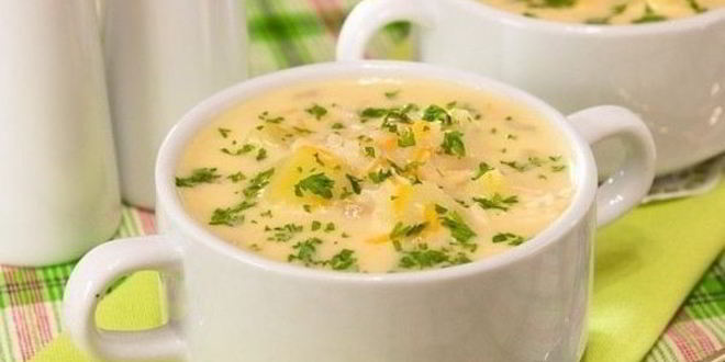 Рецепт сырного супчика с курицей и рисом