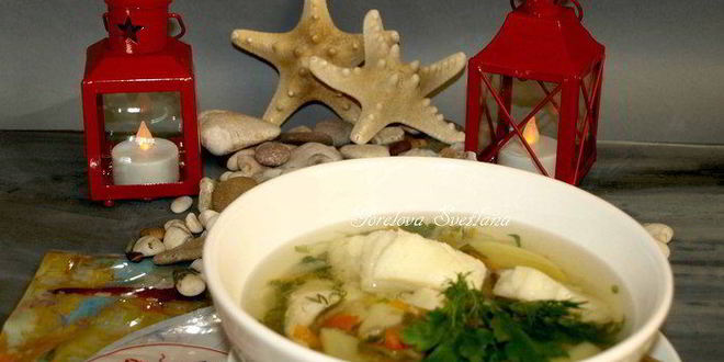 Рецепт Хитрой ухи на курином бульоне
