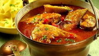 Рецепт Супа уха по-венгерски халасле