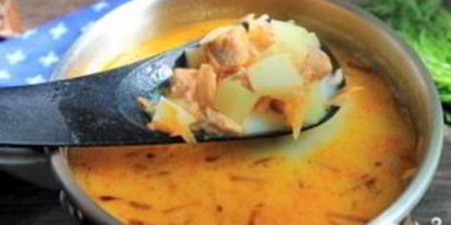 Шаг 6: ухи из форели по-фински со сливками