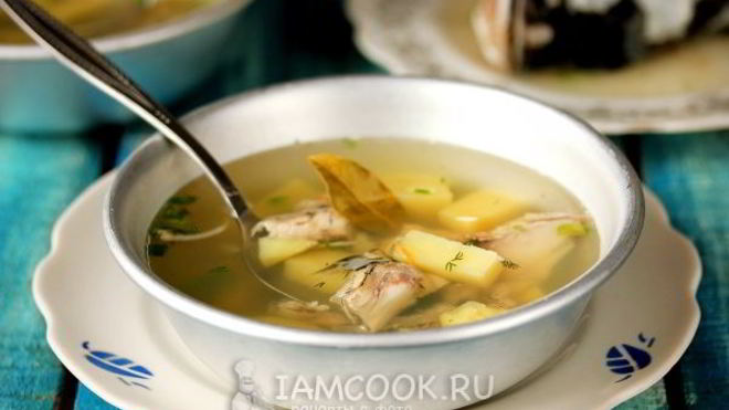 Рецепт Ухи из головы толстолобика