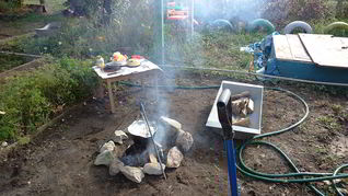 Рецепт Ухи из окуня на костре