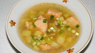 Рецепт Ухи из семги