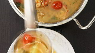 Рецепт Ухи с пшенной кашей