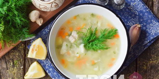 Рецепт ухи с рисом