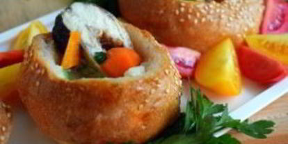 Шаг 5: ухи в хлебном горшочке