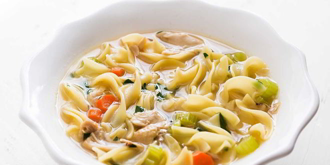 Рецепт вкусного куриного супа с лапшой