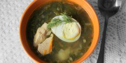 Шаг 5: зеленого супа из щавеля и крапивы