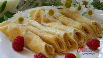 Рецепт Блинчиков на кокосовом молоке