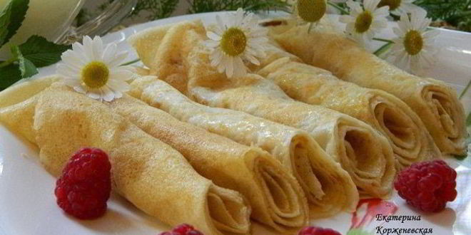 Рецепт блинчиков на кокосовом молоке