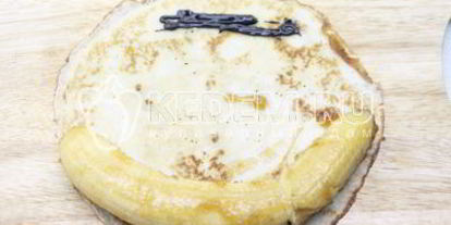 Шаг 4: блинчиков с бананом и шоколадом