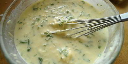 Шаг 3: блинчиков с сыром и зеленью