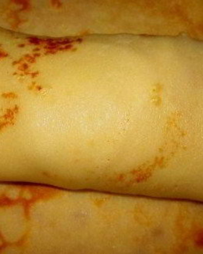 Рецепт блинчиков с ветчиной и сыром