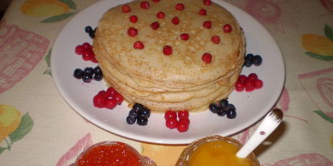 Рецепт блинов дрожжевых