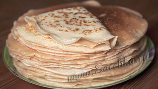 Рецепт Блинов на минералке