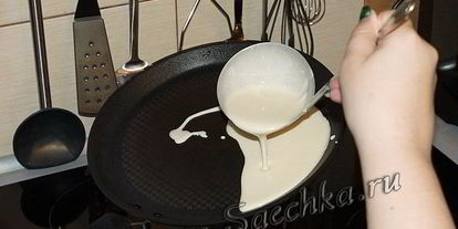 Шаг 5: блинов на минералке