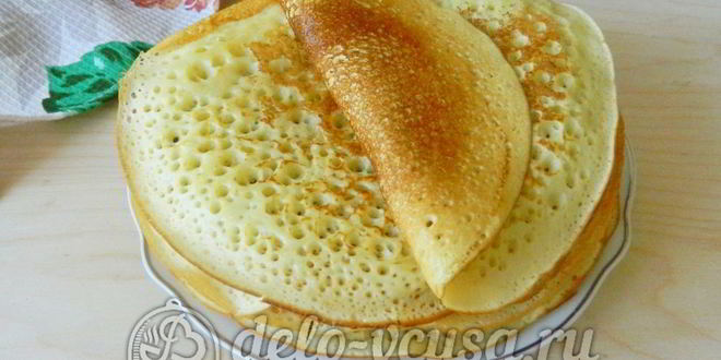 Рецепт блинов на сыворотке