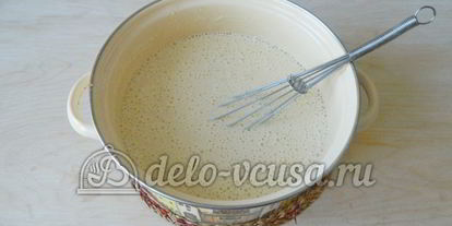 Шаг 4: блинов на сыворотке