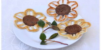 Шаг 10: блинов-подсолнухов из заварного теста на топленом молоке