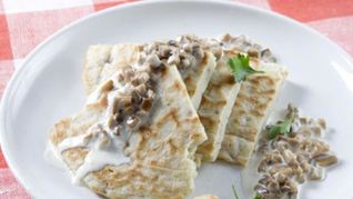 Рецепт Блинов с грибным припеком