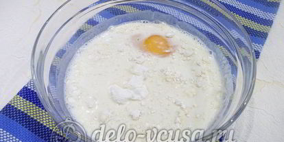 Шаг 2: блинов с кокосового стружкого