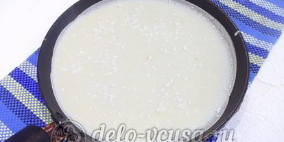 Шаг 4: блинов с кокосового стружкого