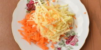 Шаг 9: блинов с припеком из яблок и моркови