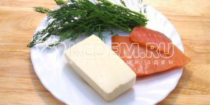 Шаг 7: блинов с рыбой и сыром