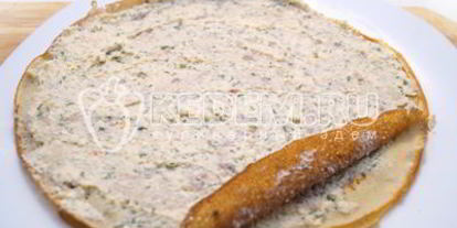 Шаг 10: блинов с рыбой и сыром