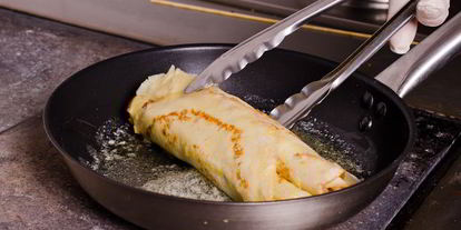 Шаг 14: блинов с творогом и фруктами