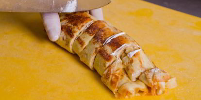 Шаг 16: блинов с творогом и фруктами