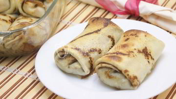 Рецепт Блинов с творогома и изюмома