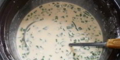 Шаг 6: блинов с зеленым луком