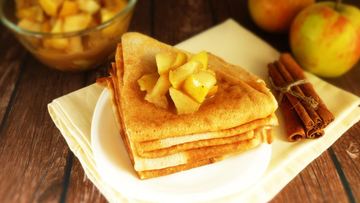 Рецепт Бретонских гречневых блинов с яблоками и корицей