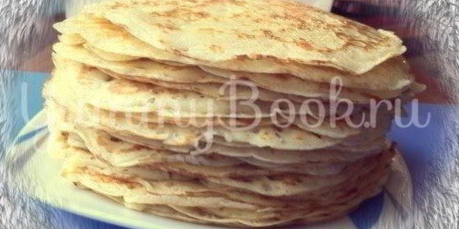 Рецепт дрожжевых блинов