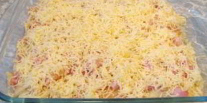 Шаг 12: фаршированных блинов, запеченных с ветчиной и сыром