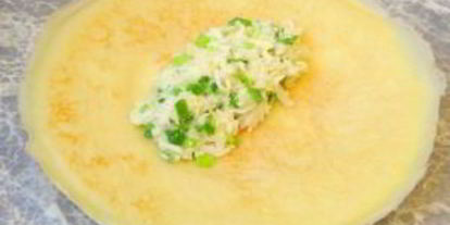 Шаг 3: фаршированных блинов, запеченных с ветчиной и сыром