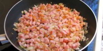 Шаг 9: фаршированных блинов, запеченных с ветчиной и сыром