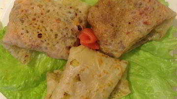 Рецепт Луковых блинчиков с начинкой