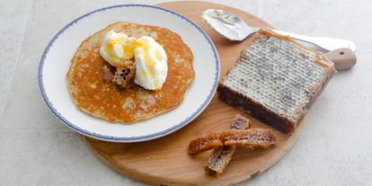 Шаг 3: миндальных блинов с абрикосовым маслом